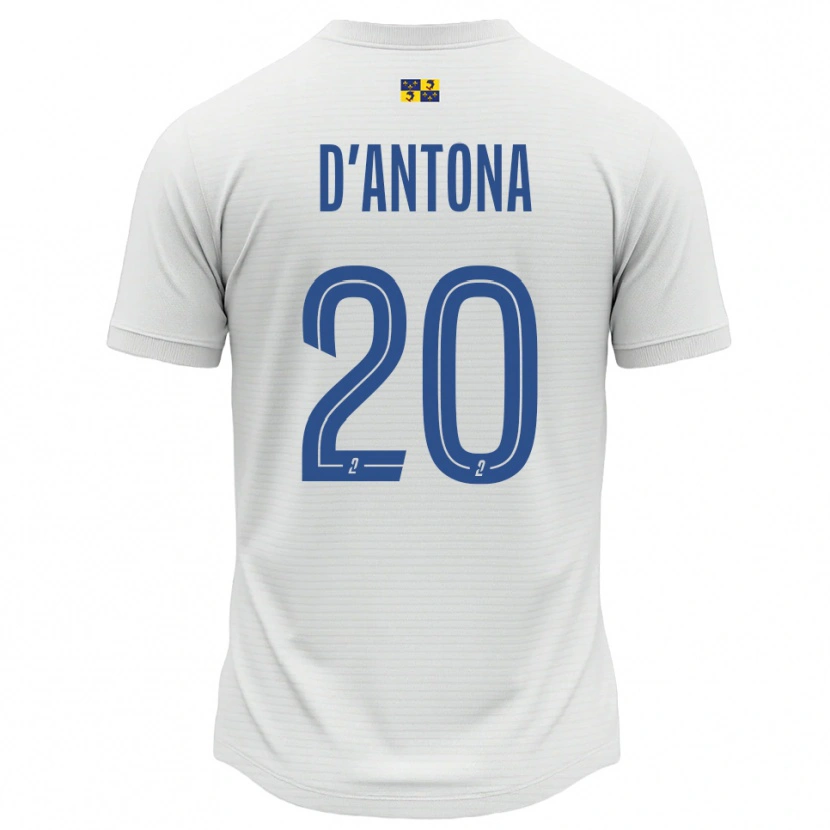 Danxen Herren Mattéo D'antona #20 Weiß Blau Auswärtstrikot Trikot 2025/26 T-Shirt Schweiz