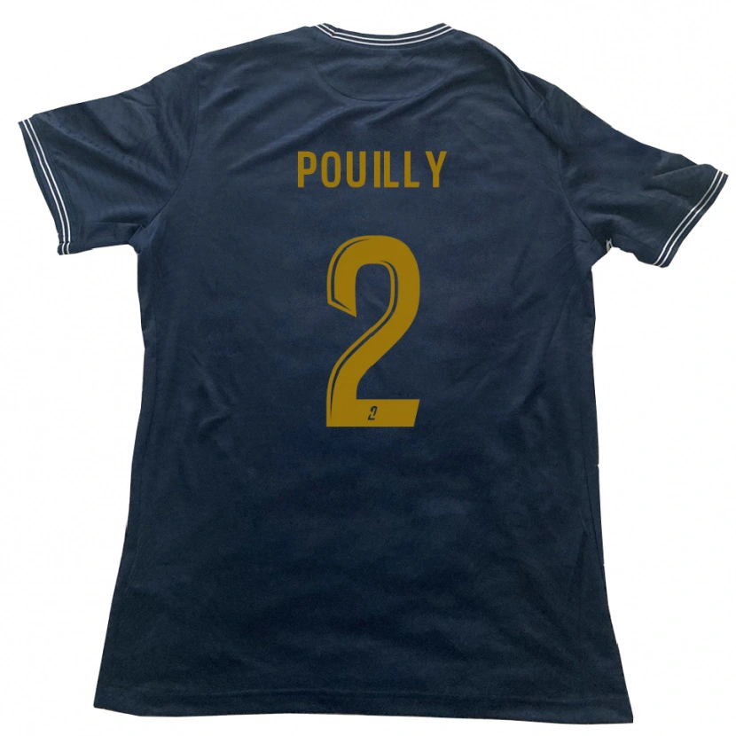 Danxen Herren Tom Pouilly #2 Marine Gold Auswärtstrikot Trikot 2025/26 T-Shirt Schweiz