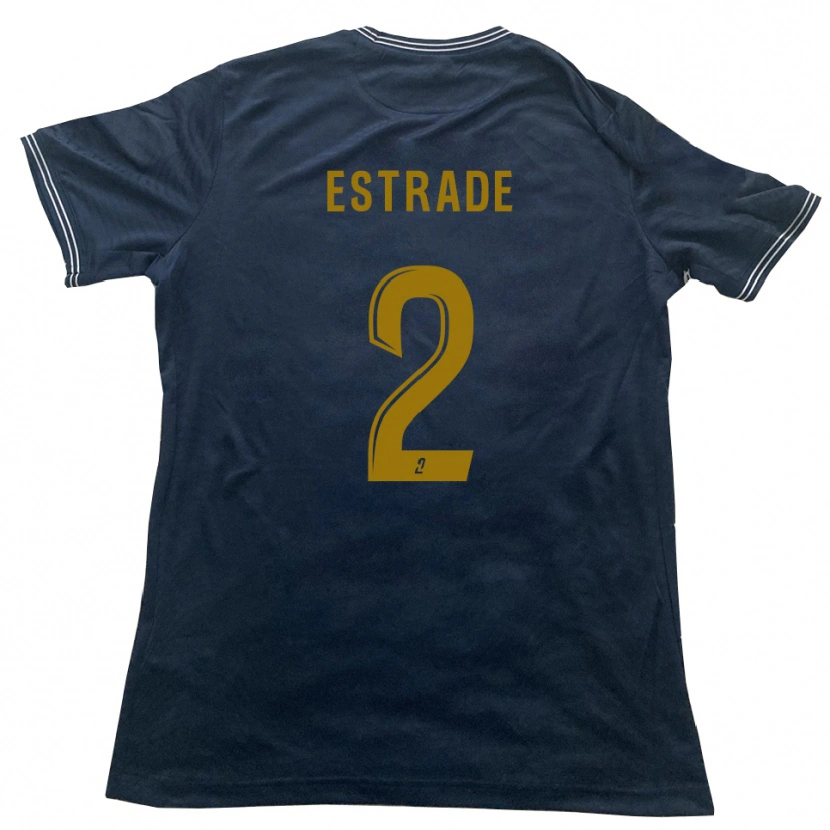 Danxen Herren Alexandre Estrade #2 Marine Gold Auswärtstrikot Trikot 2025/26 T-Shirt Schweiz