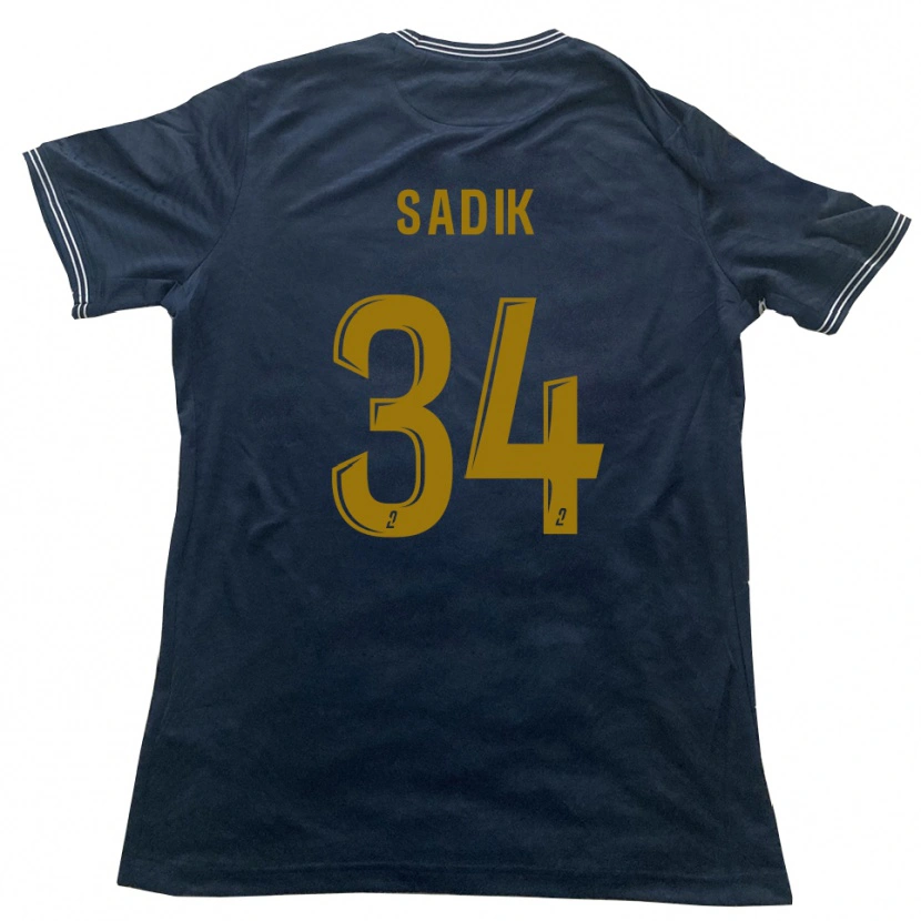 Danxen Herren Omar Sadik #34 Marine Gold Auswärtstrikot Trikot 2025/26 T-Shirt Schweiz