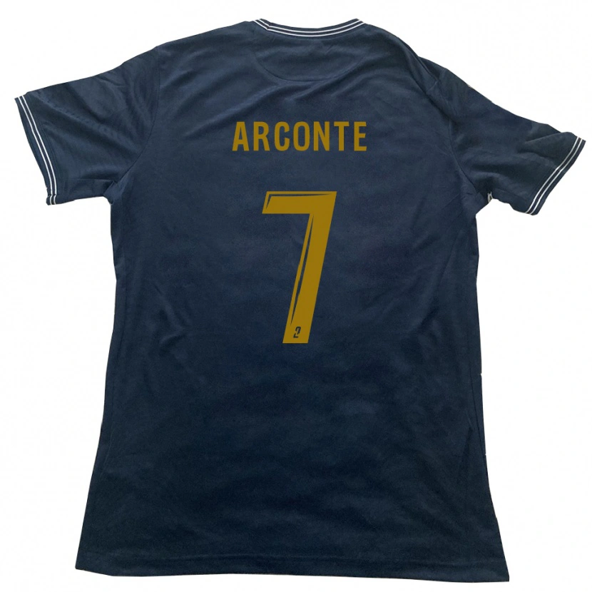 Danxen Herren Taïryk Arconte #7 Marine Gold Auswärtstrikot Trikot 2025/26 T-Shirt Schweiz