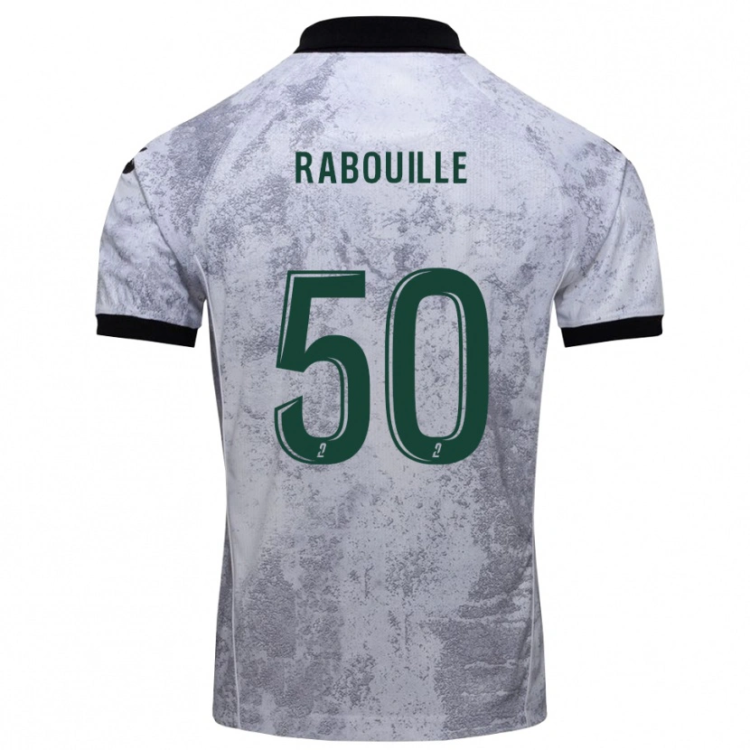 Danxen Herren Valentin Rabouille #50 Weiß Schwarz Auswärtstrikot Trikot 2025/26 T-Shirt Schweiz