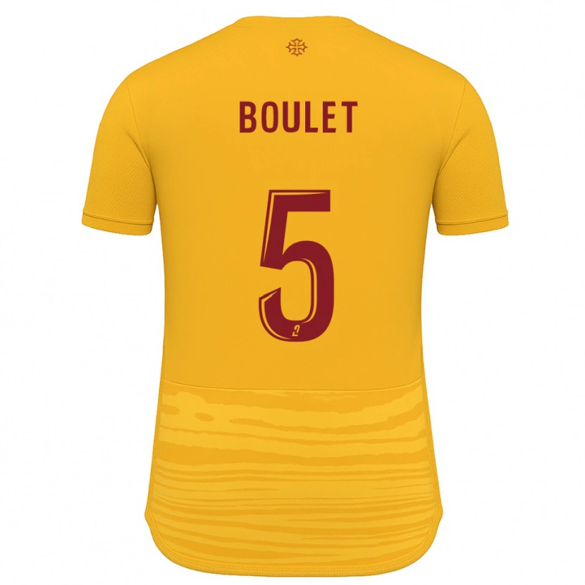 Danxen Herren Lucas Boulet #5 Orange Burgunder Auswärtstrikot Trikot 2025/26 T-Shirt Schweiz