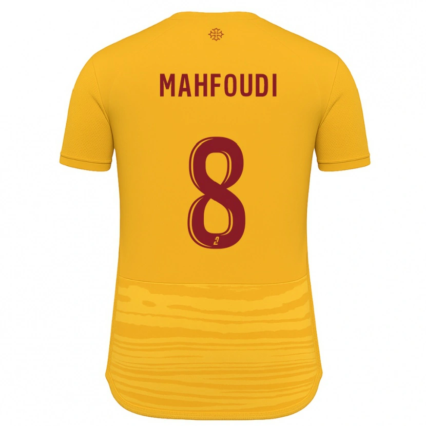 Danxen Herren Chakib Mahfoudi #8 Orange Burgunder Auswärtstrikot Trikot 2025/26 T-Shirt Schweiz