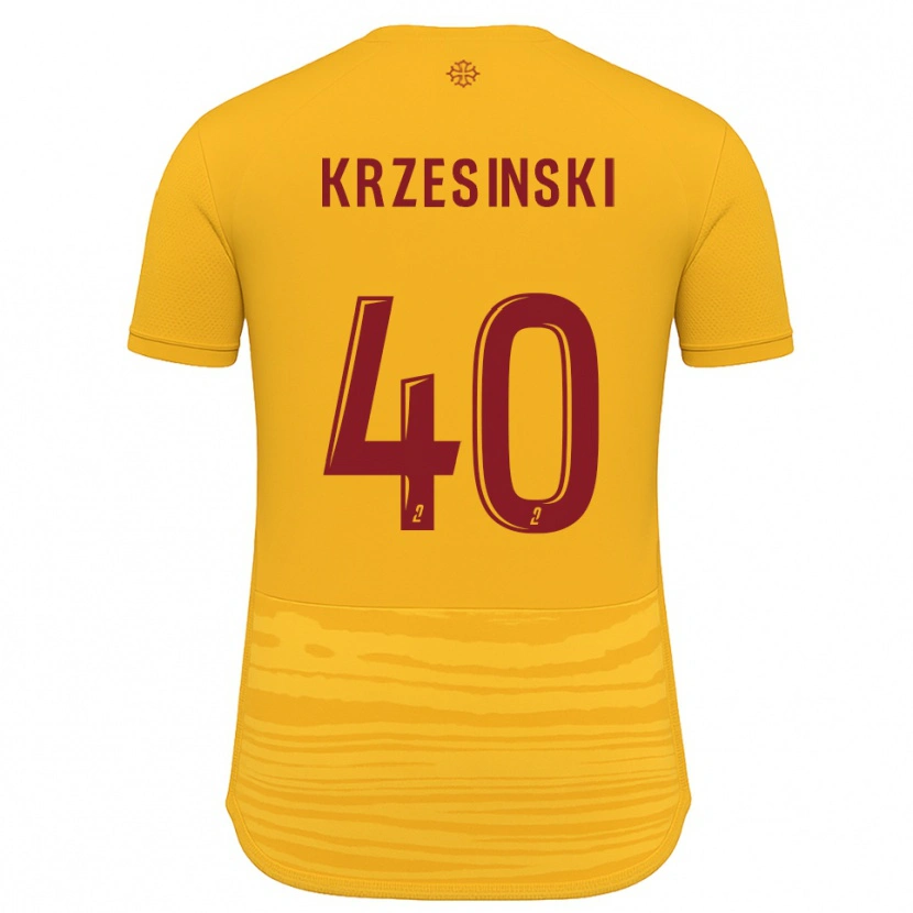 Danxen Herren Clément Krzesinski #40 Orange Burgunder Auswärtstrikot Trikot 2025/26 T-Shirt Schweiz