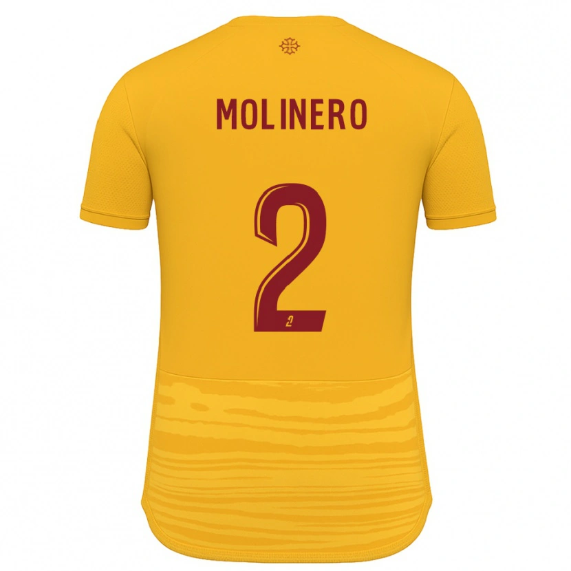Danxen Herren Leny Molinero #2 Orange Burgunder Auswärtstrikot Trikot 2025/26 T-Shirt Schweiz
