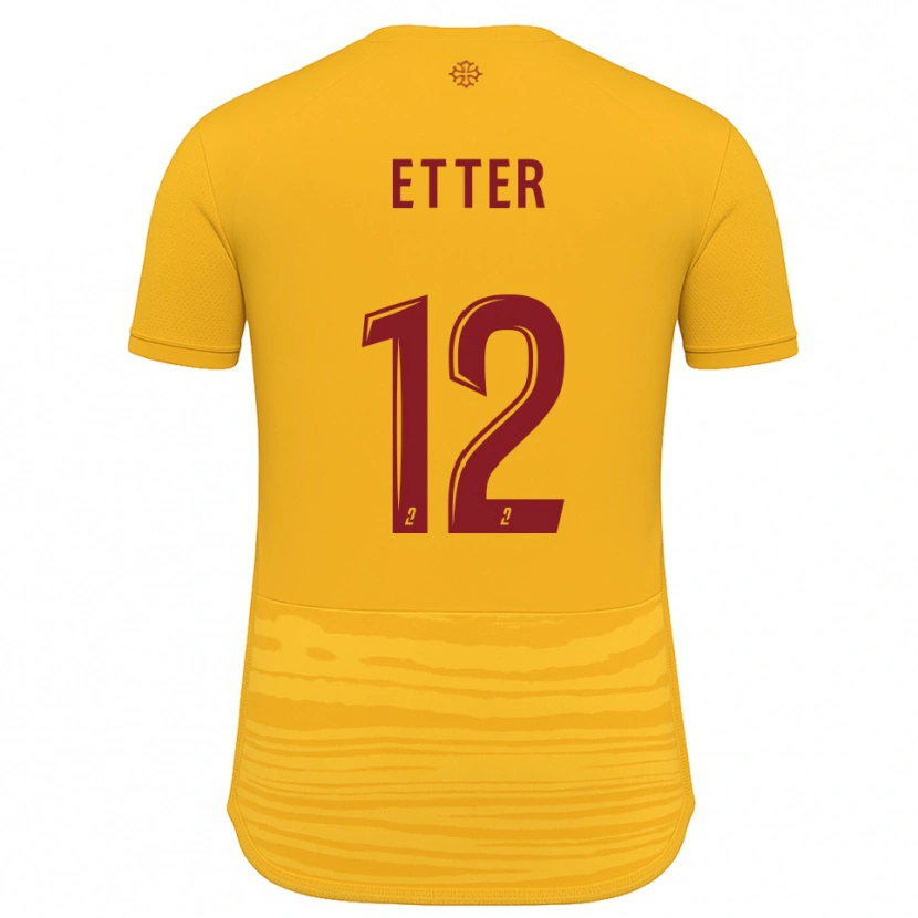 Danxen Herren Nans Etter #12 Orange Burgunder Auswärtstrikot Trikot 2025/26 T-Shirt Schweiz