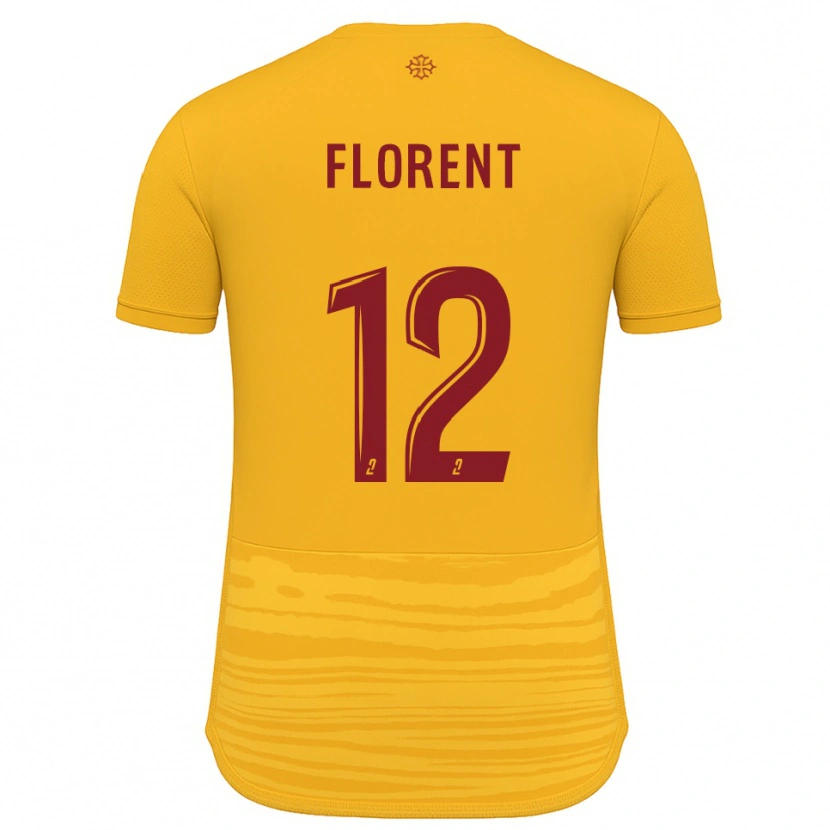 Danxen Herren Valentin Florent #12 Orange Burgunder Auswärtstrikot Trikot 2025/26 T-Shirt Schweiz
