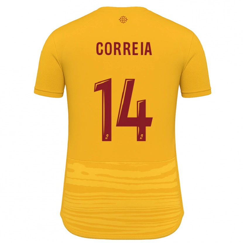 Danxen Herren Tiago Correia #14 Orange Burgunder Auswärtstrikot Trikot 2025/26 T-Shirt Schweiz