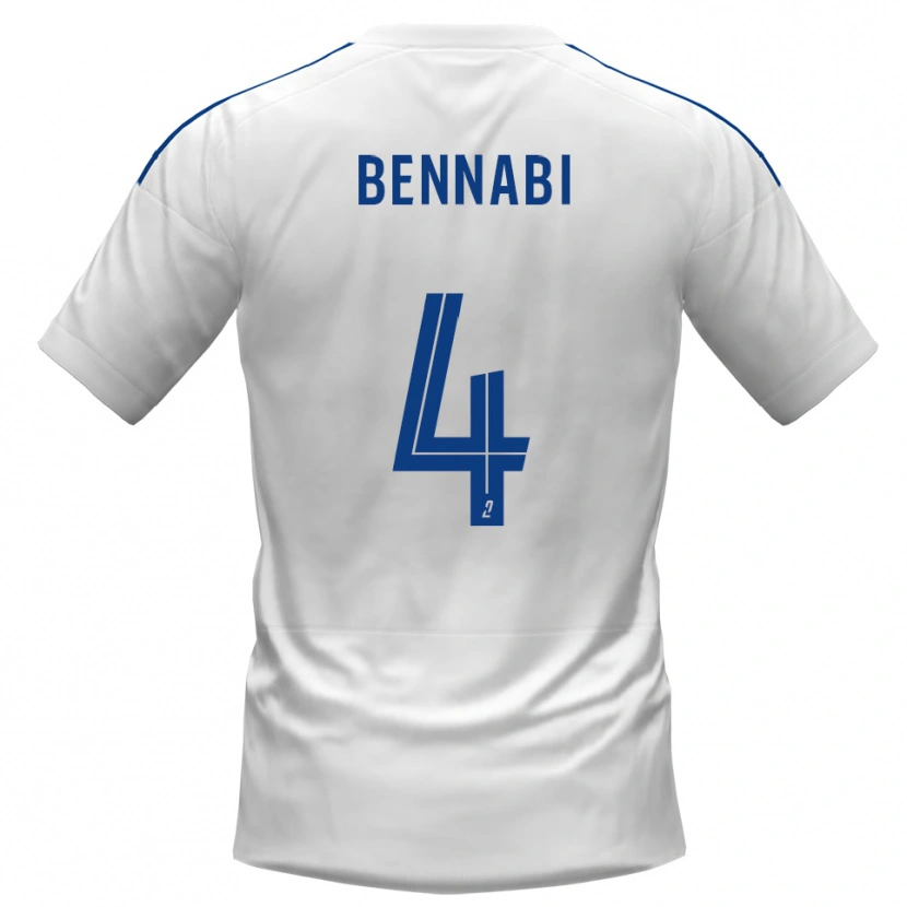 Danxen Herren Rayan Bennabi #4 Weiß Blau Auswärtstrikot Trikot 2025/26 T-Shirt Schweiz