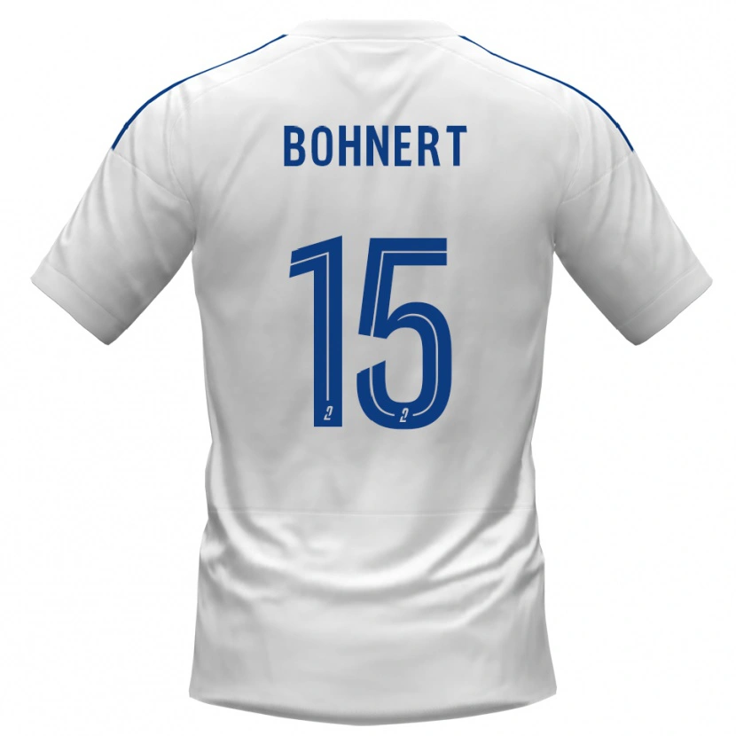 Danxen Herren Florian Bohnert #15 Weiß Blau Auswärtstrikot Trikot 2025/26 T-Shirt Schweiz