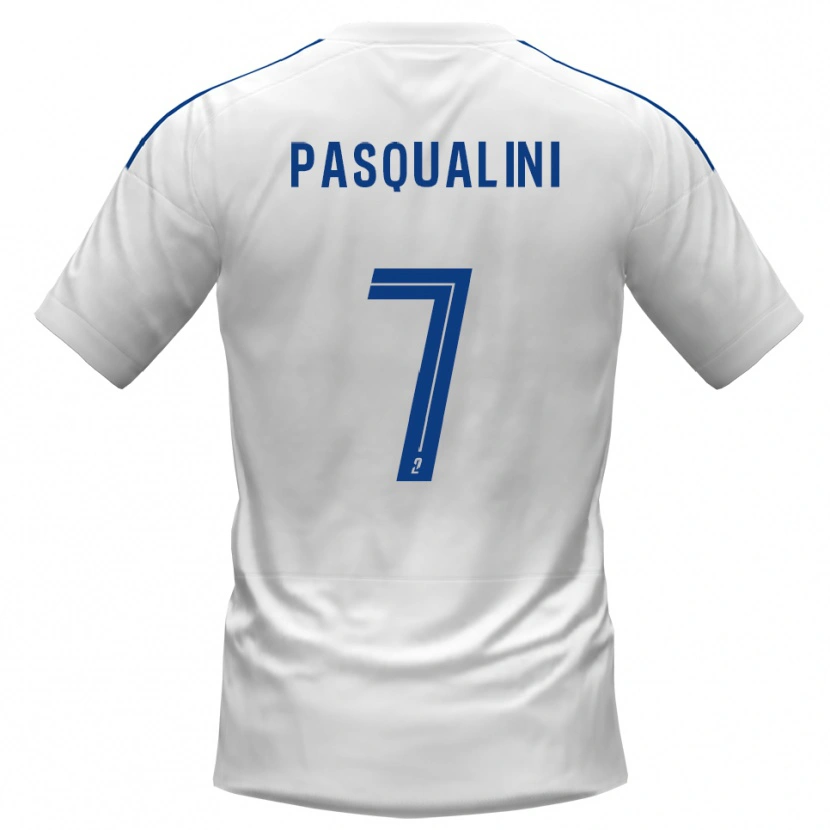 Danxen Herren Gordon Pasqualini #7 Weiß Blau Auswärtstrikot Trikot 2025/26 T-Shirt Schweiz