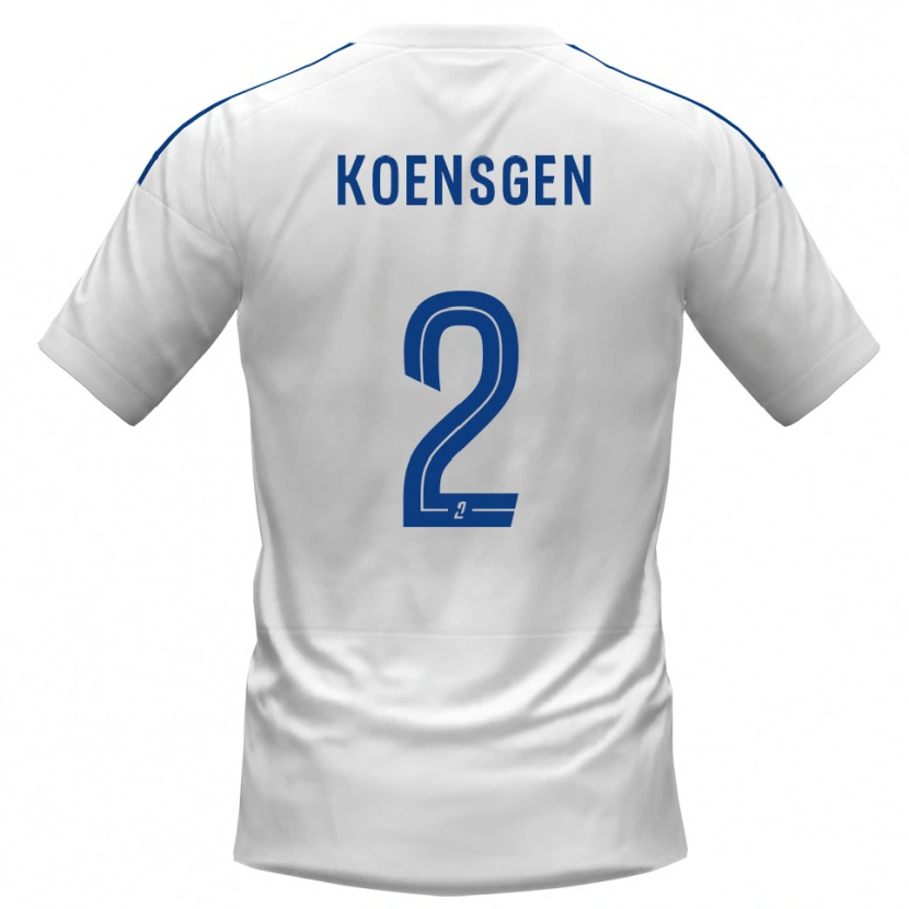 Danxen Herren Félicien Koensgen #2 Weiß Blau Auswärtstrikot Trikot 2025/26 T-Shirt Schweiz