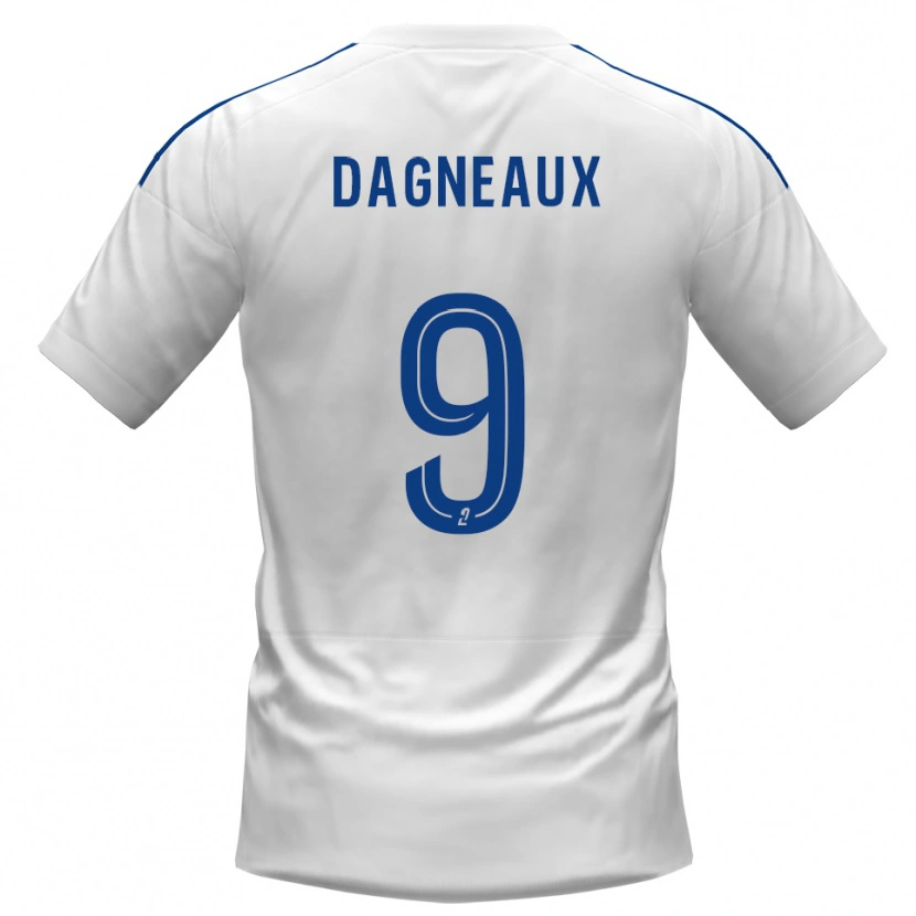 Danxen Herren Charlie Dagneaux #9 Weiß Blau Auswärtstrikot Trikot 2025/26 T-Shirt Schweiz