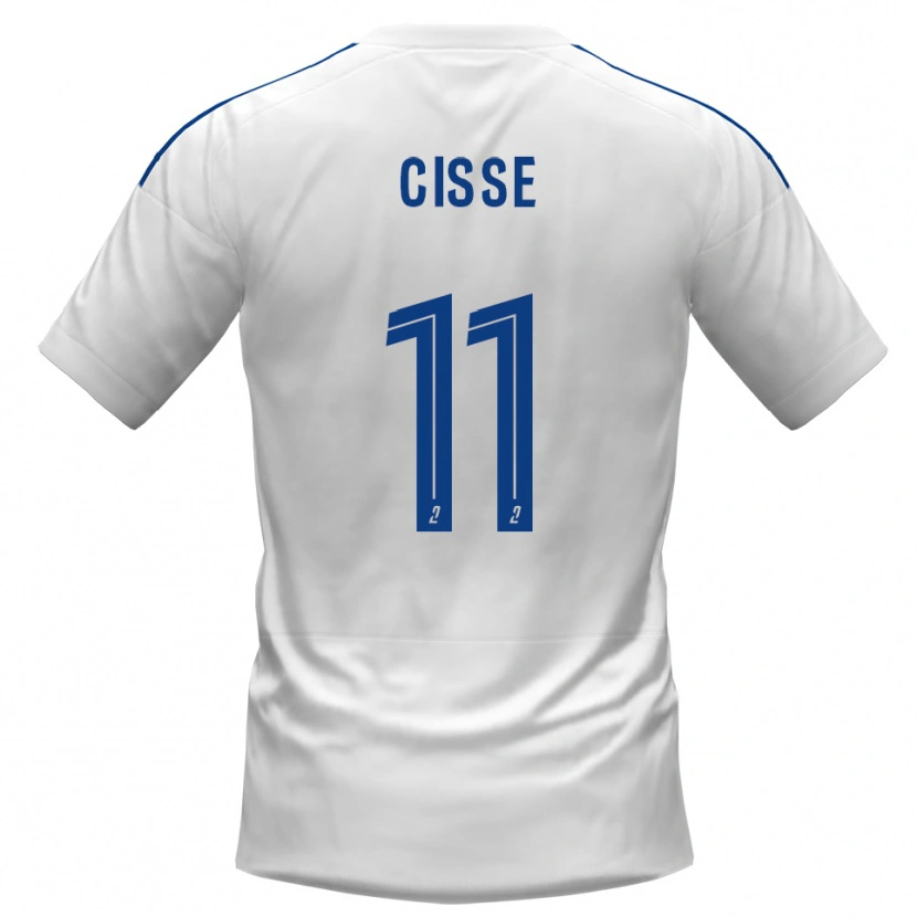 Danxen Herren Lamine Cissé #11 Weiß Blau Auswärtstrikot Trikot 2025/26 T-Shirt Schweiz