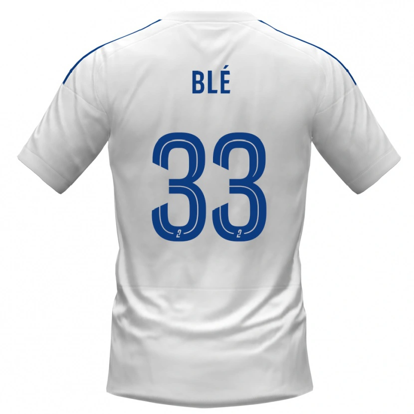 Danxen Herren Maxime Blé #33 Weiß Blau Auswärtstrikot Trikot 2025/26 T-Shirt Schweiz