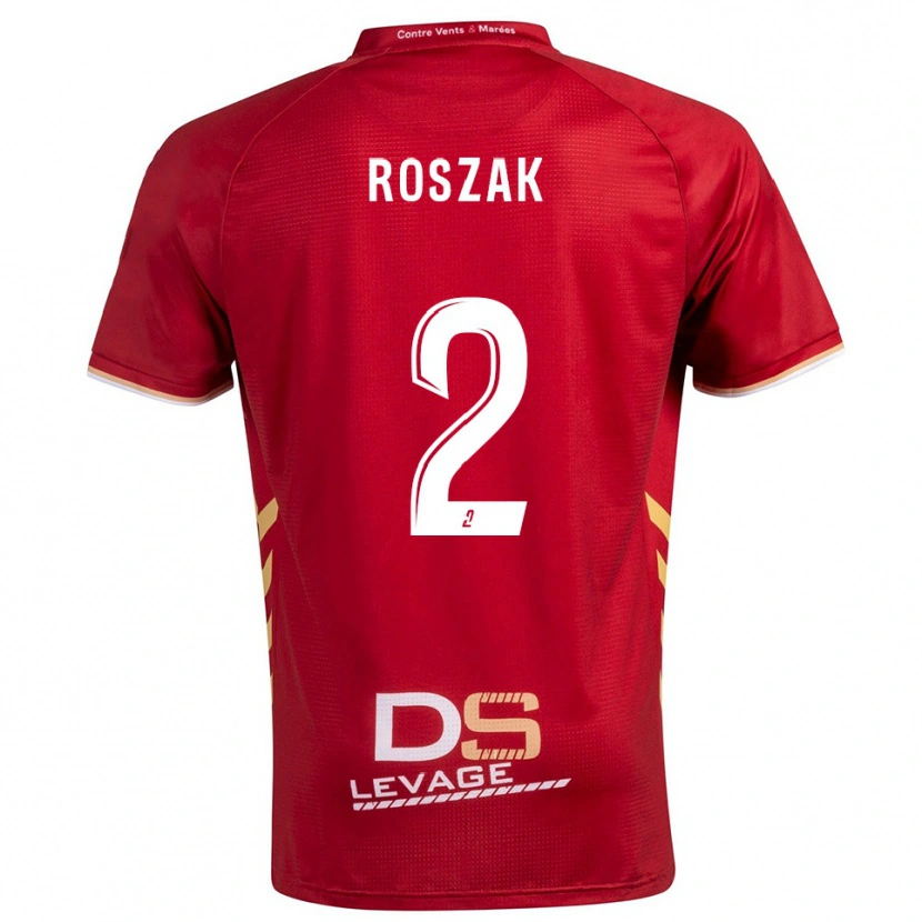 Danxen Herren Dimitri Roszak #2 Burgunder Gold Auswärtstrikot Trikot 2025/26 T-Shirt Schweiz