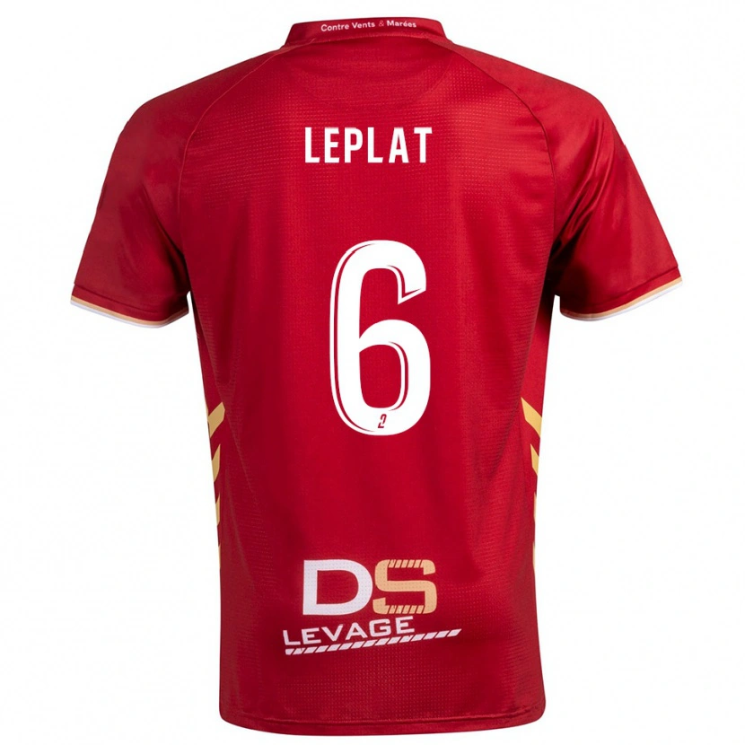Danxen Herren Maethys Leplat #6 Burgunder Gold Auswärtstrikot Trikot 2025/26 T-Shirt Schweiz
