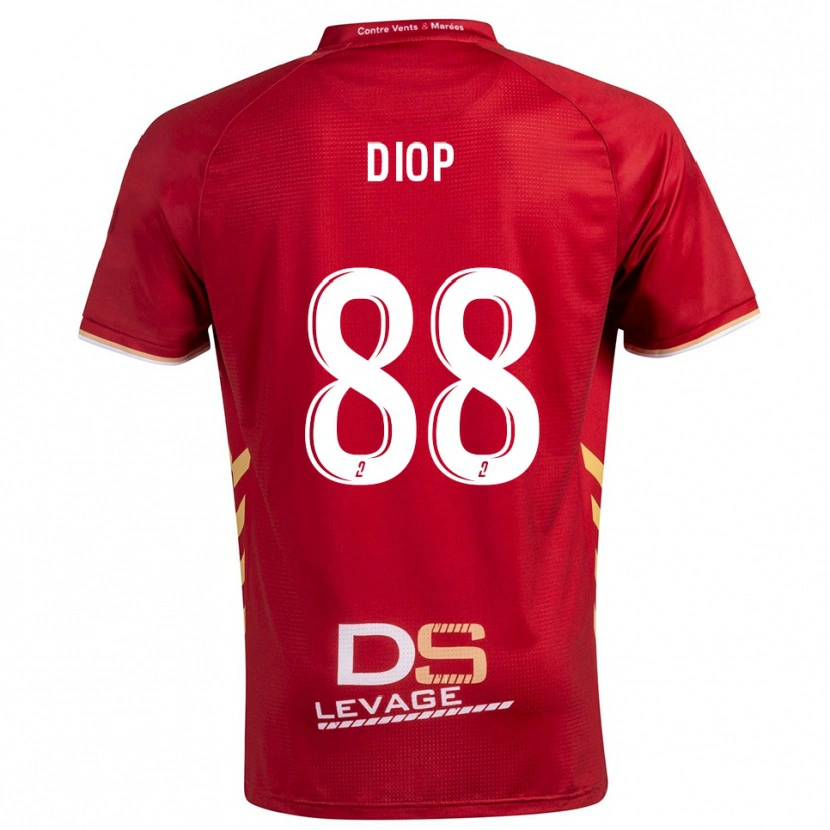 Danxen Herren Malick Diop #88 Burgunder Gold Auswärtstrikot Trikot 2025/26 T-Shirt Schweiz