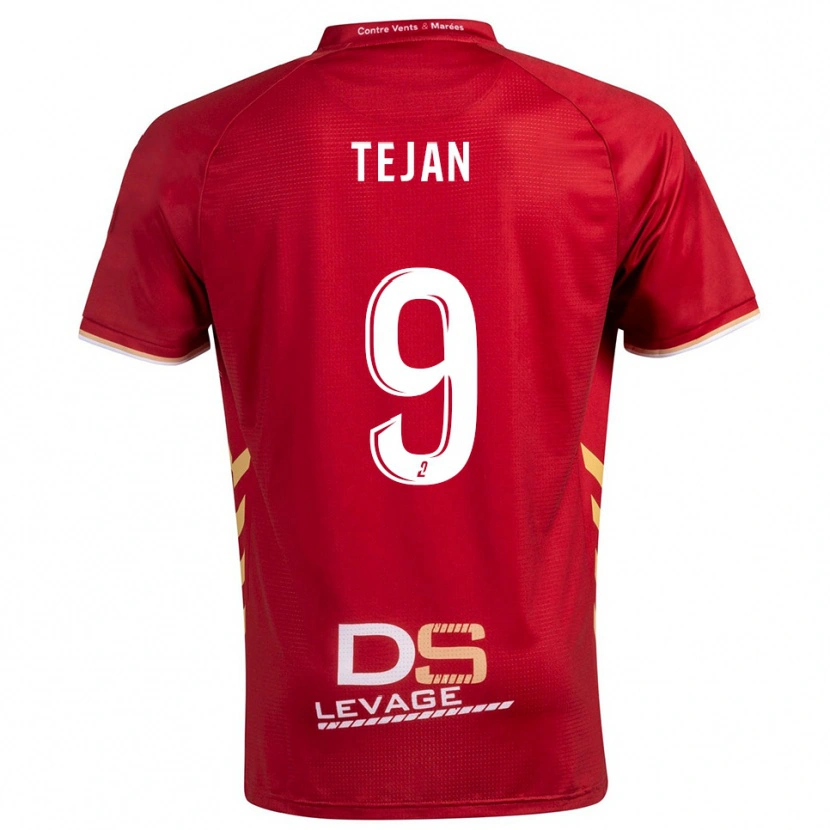 Danxen Herren Kay Tejan #9 Burgunder Gold Auswärtstrikot Trikot 2025/26 T-Shirt Schweiz