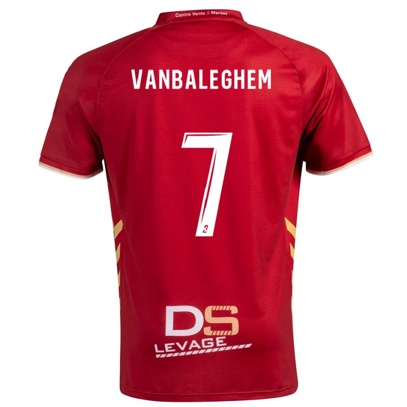 Danxen Herren Martin Vanbaleghem #7 Burgunder Gold Auswärtstrikot Trikot 2025/26 T-Shirt Schweiz