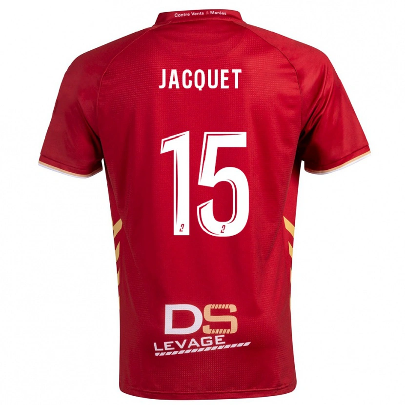 Danxen Herren Nils Jacquet #15 Burgunder Gold Auswärtstrikot Trikot 2025/26 T-Shirt Schweiz