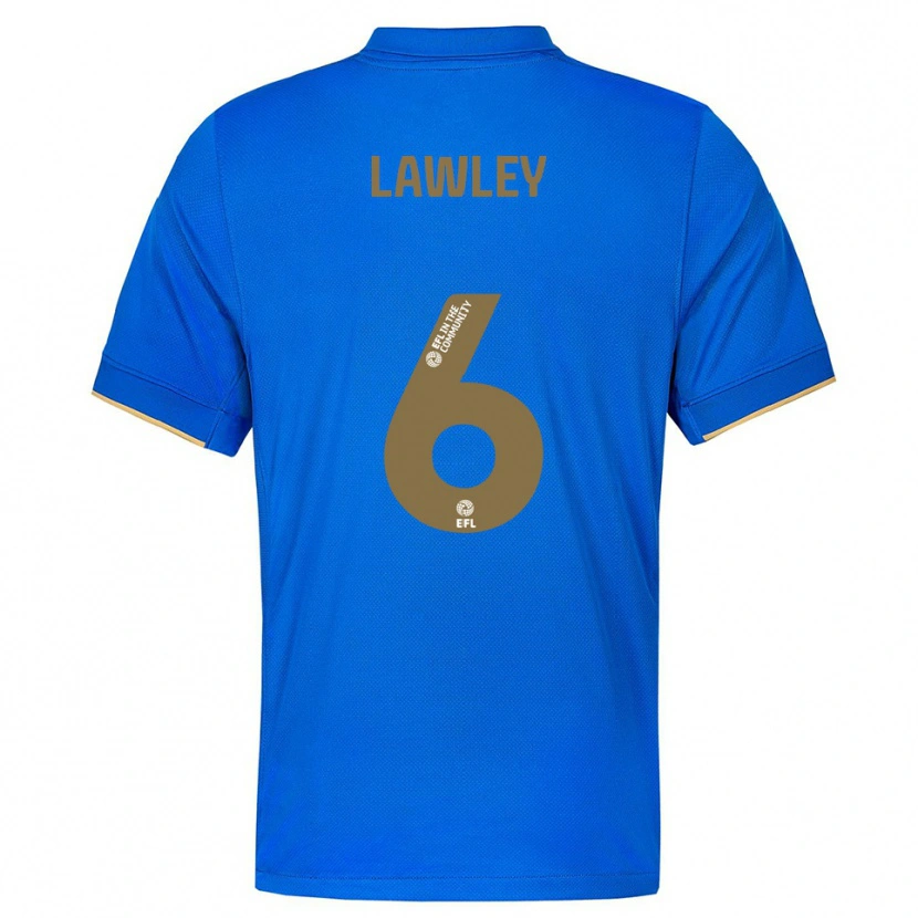 Danxen Damen Gemma Lawley #6 Blau Gold Heimtrikot Trikot 2025/26 T-Shirt Schweiz