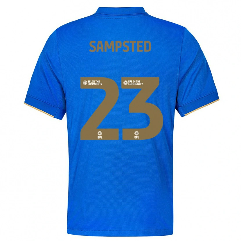 Danxen Damen Alfons Sampsted #23 Blau Gold Heimtrikot Trikot 2025/26 T-Shirt Schweiz