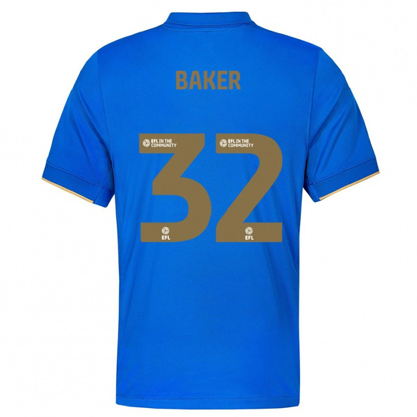 Danxen Damen Ava Baker #32 Blau Gold Heimtrikot Trikot 2025/26 T-Shirt Schweiz