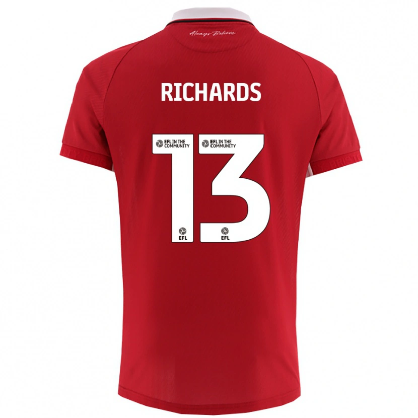 Danxen Damen Harvey Wiles-Richards #13 Rot Weiß Heimtrikot Trikot 2025/26 T-Shirt Schweiz