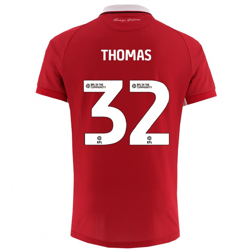 Danxen Damen Lewis Thomas #32 Rot Weiß Heimtrikot Trikot 2025/26 T-Shirt Schweiz
