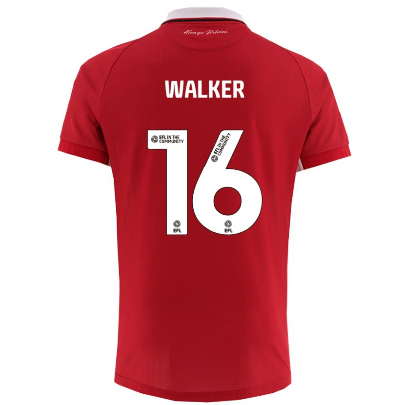 Danxen Damen Cavalli Walker #16 Rot Weiß Heimtrikot Trikot 2025/26 T-Shirt Schweiz