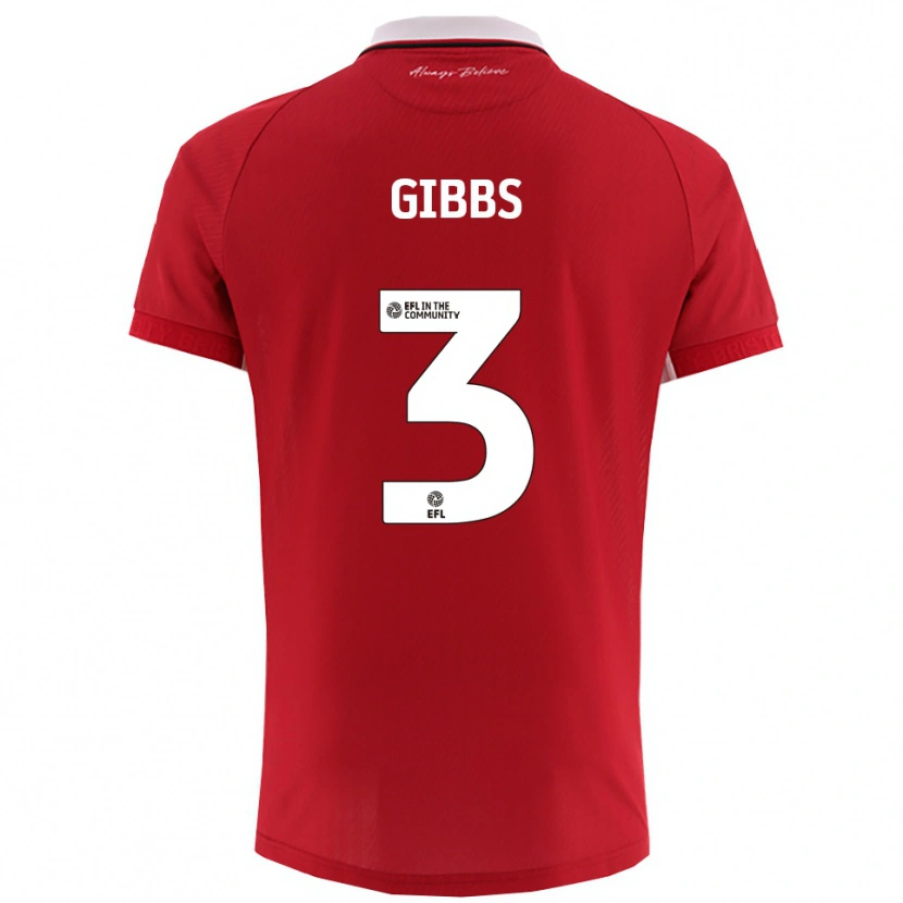 Danxen Damen Tomos Gibbs #3 Rot Weiß Heimtrikot Trikot 2025/26 T-Shirt Schweiz