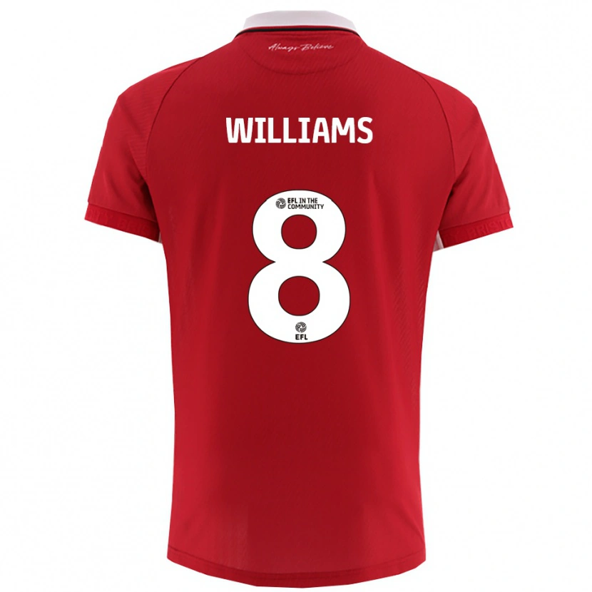 Danxen Damen Joe Williams #8 Rot Weiß Heimtrikot Trikot 2025/26 T-Shirt Schweiz