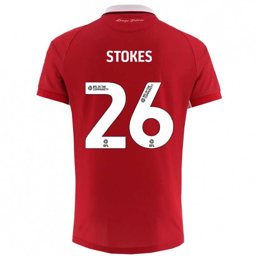 Danxen Damen Josh Stokes #26 Rot Weiß Heimtrikot Trikot 2025/26 T-Shirt Schweiz