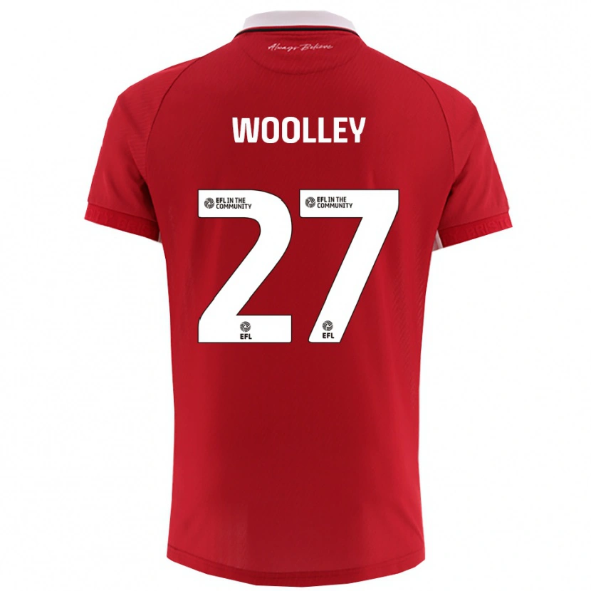 Danxen Damen Jesse Woolley #27 Rot Weiß Heimtrikot Trikot 2025/26 T-Shirt Schweiz