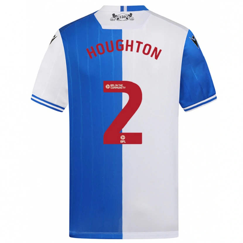 Danxen Damen Lucas Houghton #2 Blau Weiß Heimtrikot Trikot 2025/26 T-Shirt Schweiz