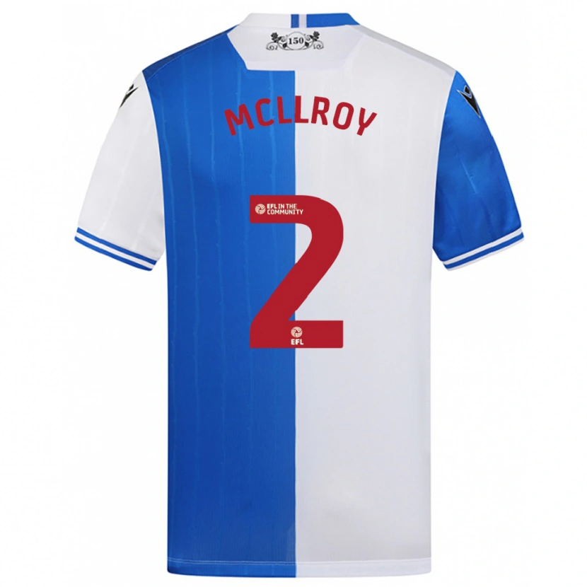 Danxen Damen Alfie Mcllroy #2 Blau Weiß Heimtrikot Trikot 2025/26 T-Shirt Schweiz