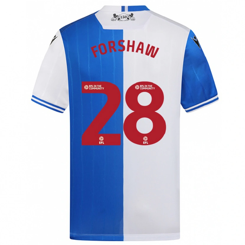 Danxen Damen Adam Forshaw #28 Blau Weiß Heimtrikot Trikot 2025/26 T-Shirt Schweiz