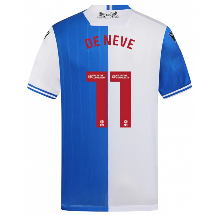 Danxen Damen Dion De Neve #11 Blau Weiß Heimtrikot Trikot 2025/26 T-Shirt Schweiz