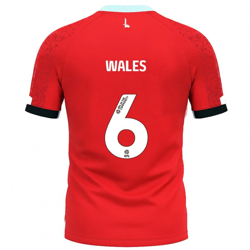 Danxen Damen Manu Wales #6 Rot Weiß Heimtrikot Trikot 2025/26 T-Shirt Schweiz
