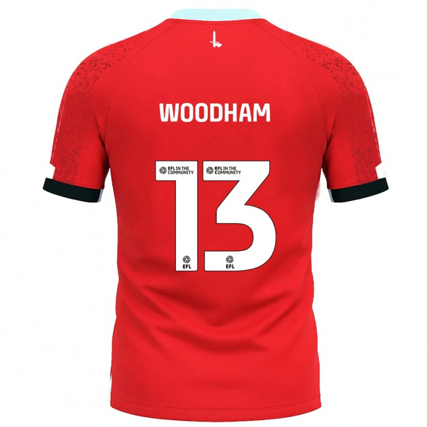 Danxen Damen Finley Woodham #13 Rot Weiß Heimtrikot Trikot 2025/26 T-Shirt Schweiz