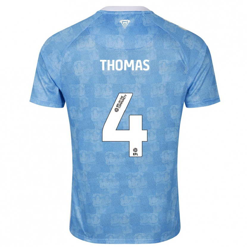 Danxen Damen Bobby Thomas #4 Himmelblau Weiß Heimtrikot Trikot 2025/26 T-Shirt Schweiz