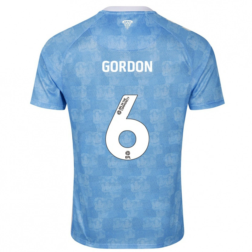 Danxen Damen Joshua Gordon #6 Himmelblau Weiß Heimtrikot Trikot 2025/26 T-Shirt Schweiz