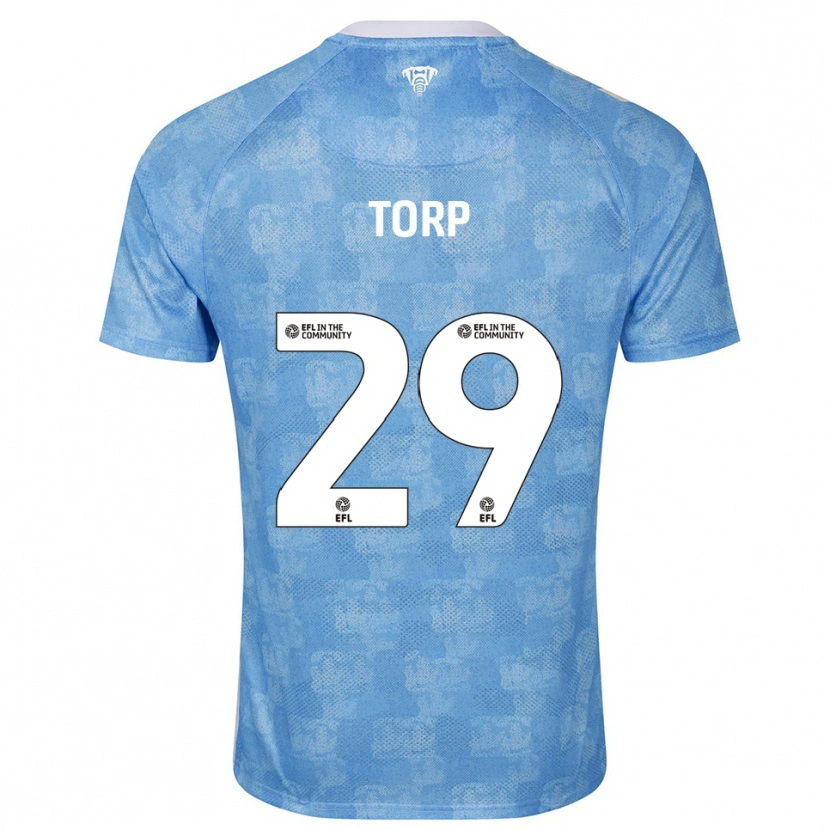 Danxen Damen Victor Torp #29 Himmelblau Weiß Heimtrikot Trikot 2025/26 T-Shirt Schweiz
