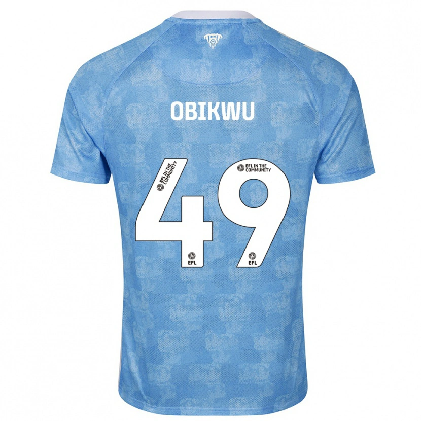 Danxen Damen Justin Obikwu #49 Himmelblau Weiß Heimtrikot Trikot 2025/26 T-Shirt Schweiz