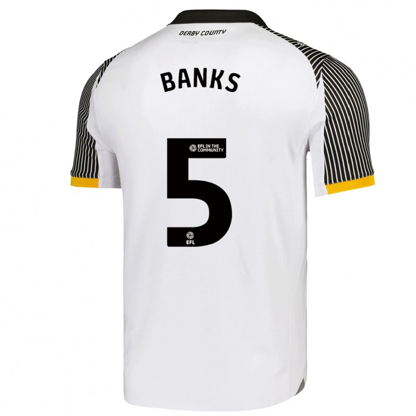Danxen Damen Luke Banks #5 Weiß Schwarz Heimtrikot Trikot 2025/26 T-Shirt Schweiz