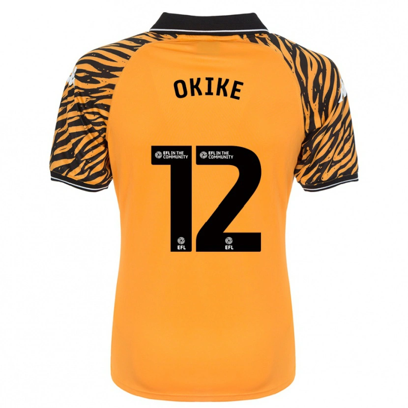 Danxen Damen Calvin Okike #12 Orange Schwarz Heimtrikot Trikot 2025/26 T-Shirt Schweiz