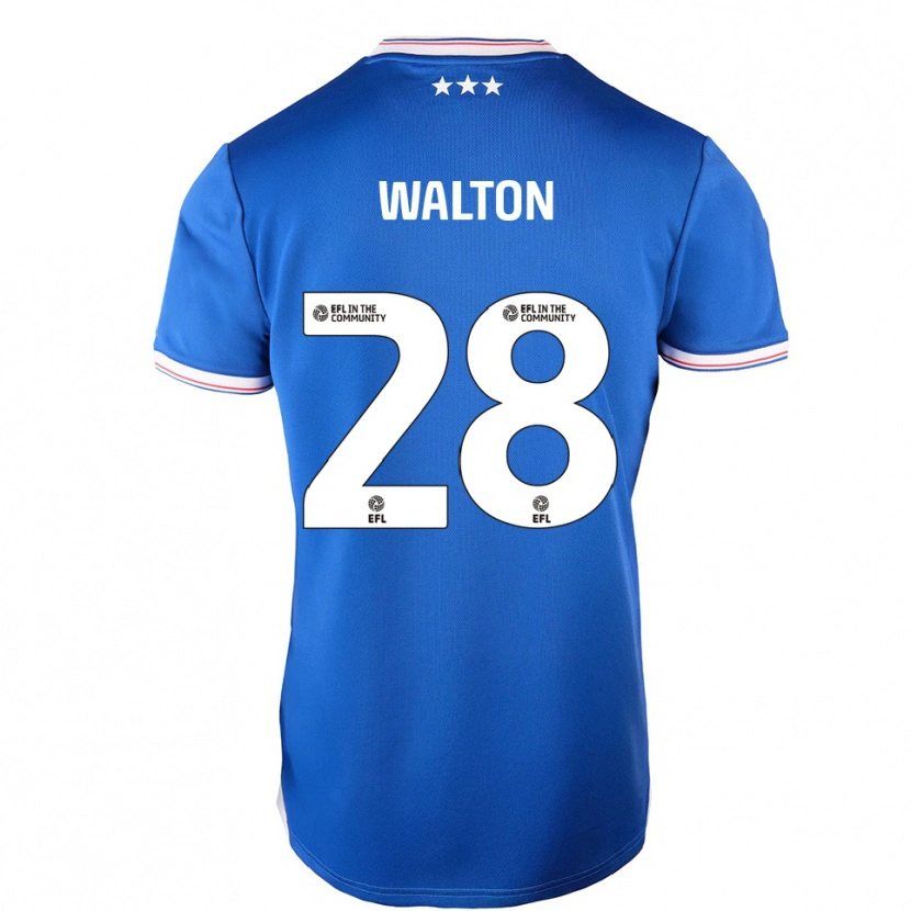 Danxen Damen Christian Walton #28 Blau Weiß Heimtrikot Trikot 2025/26 T-Shirt Schweiz