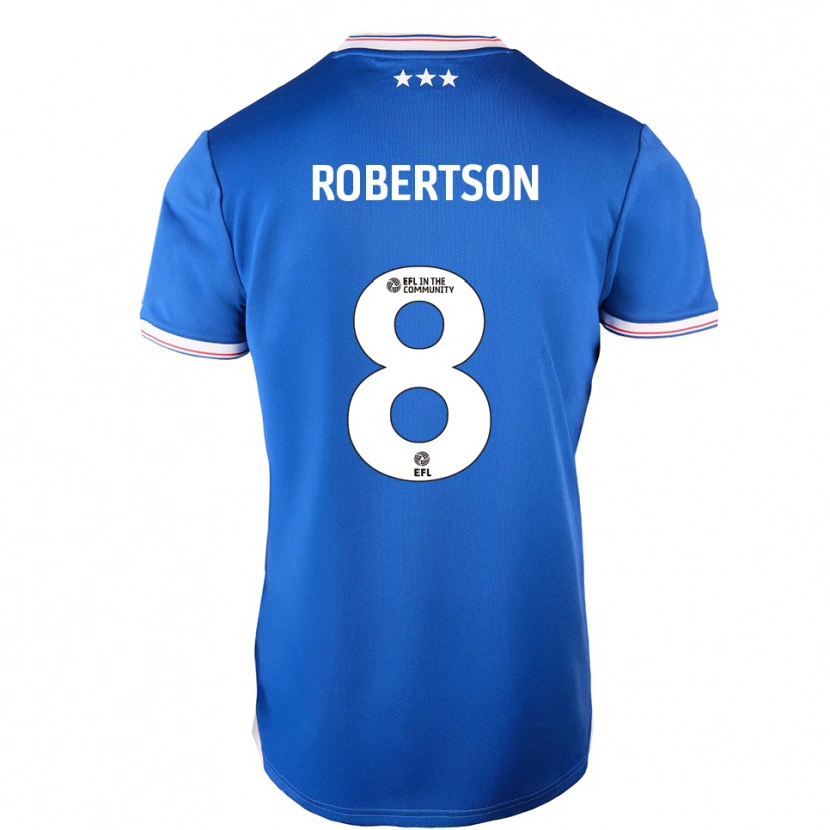 Danxen Damen Kyra Robertson #8 Blau Weiß Heimtrikot Trikot 2025/26 T-Shirt Schweiz